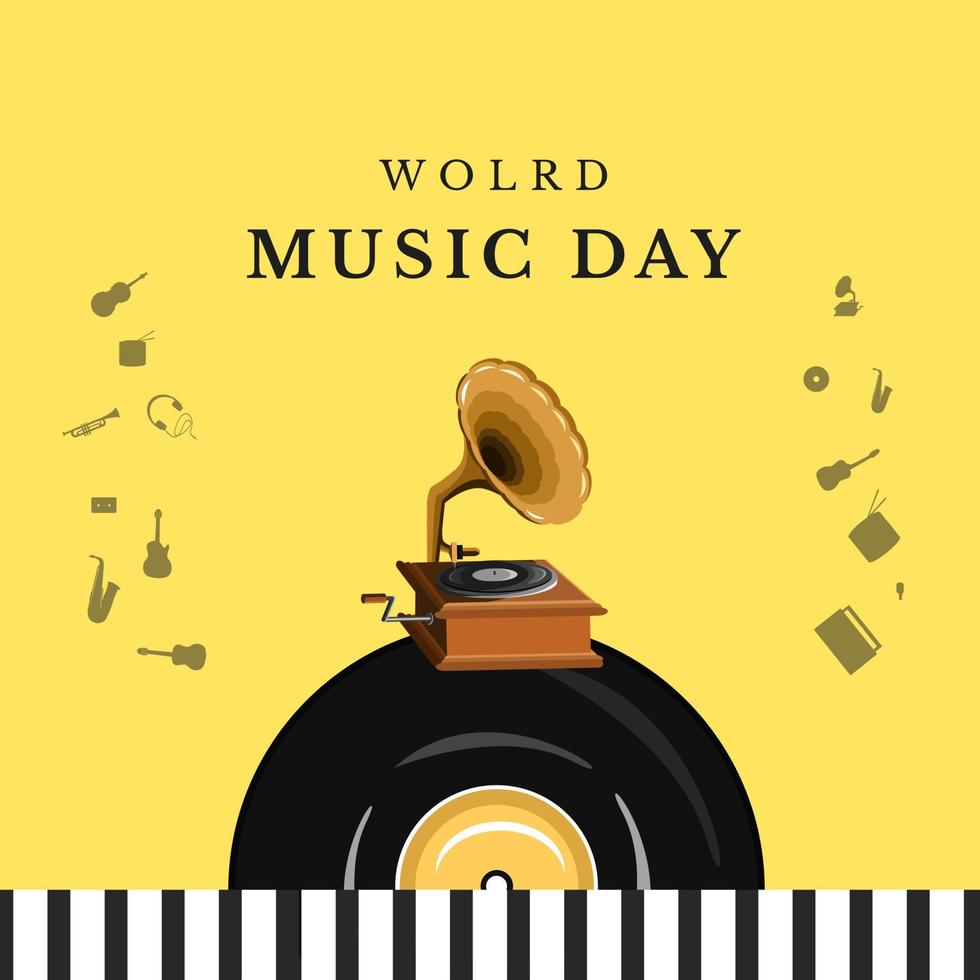 World Music Day vektorillustration vektor