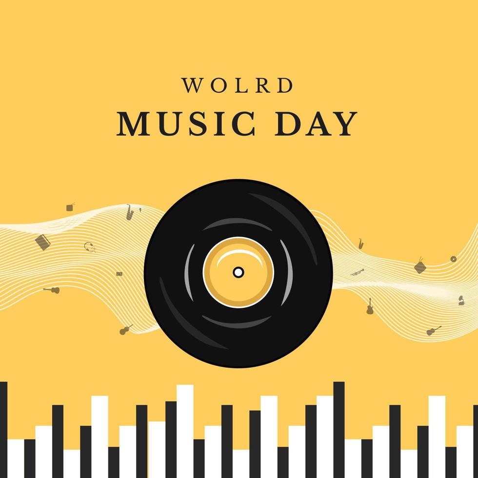World Music Day vektorillustration vektor