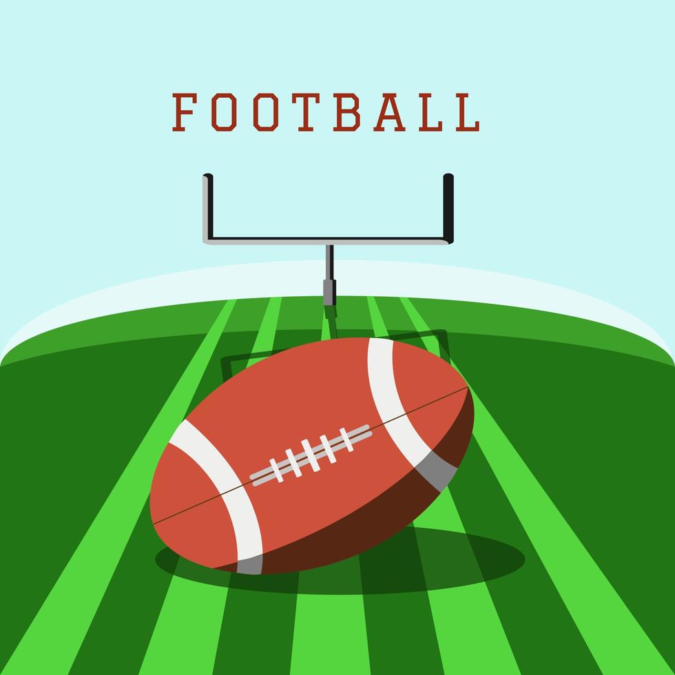 vektor illustration av amerikansk fotboll bakgrund