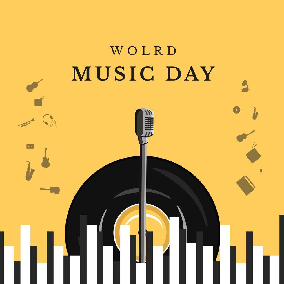 World Music Day vektorillustration vektor