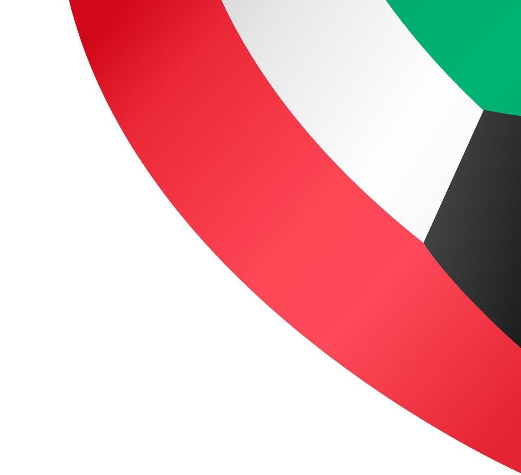 kuwait flag wave isoliert auf png oder transparentem hintergrund, symbol kuwait. Vektor-Illustration vektor