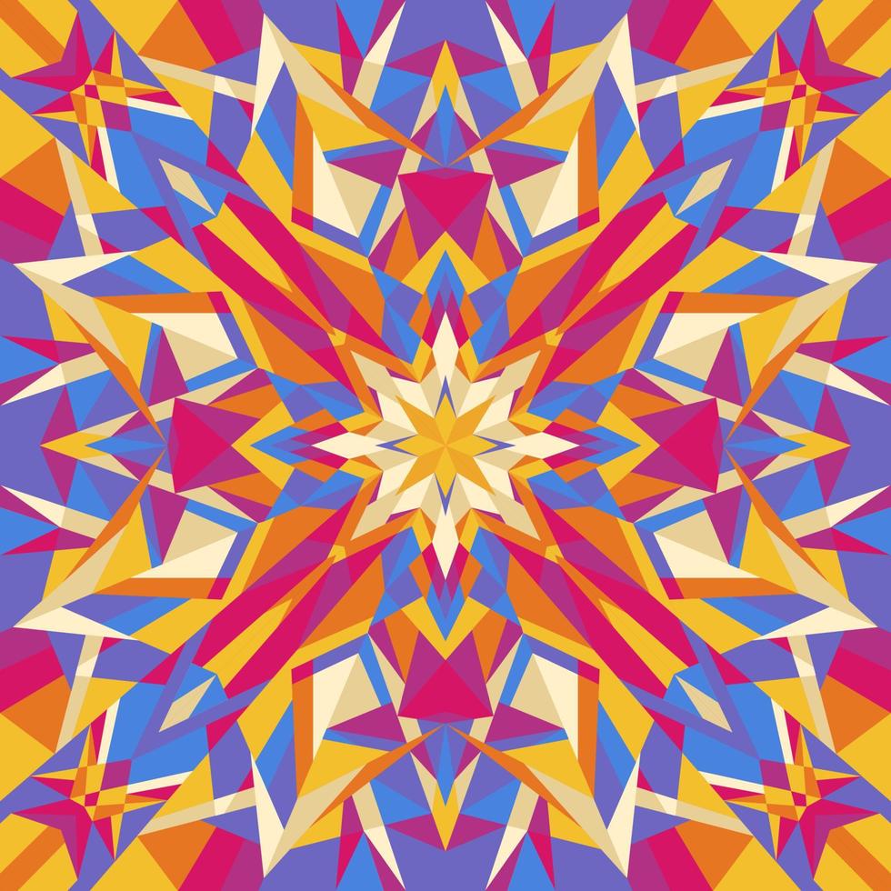 fraktaler Kaleidoskop-Hintergrund vektor