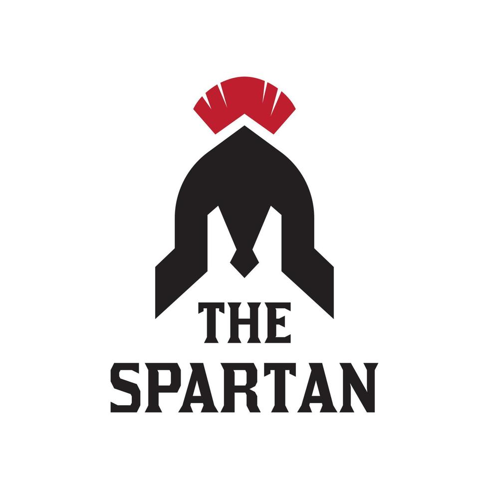bokstaven m spartansk hjälm vektor logotypdesign