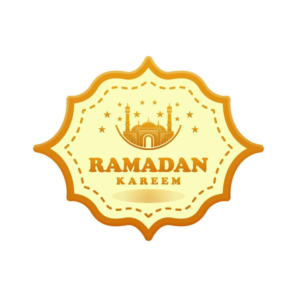 Ramadhan-Logo, einfaches Logo vektor