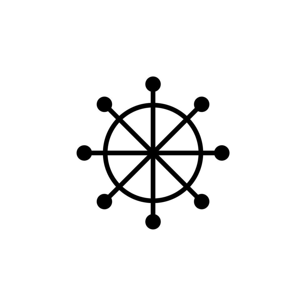 ruder, nautik, schiff, boot durchgezogene linie symbol designkonzept für web und ui, einfaches symbol geeignet für alle zwecke. vektor