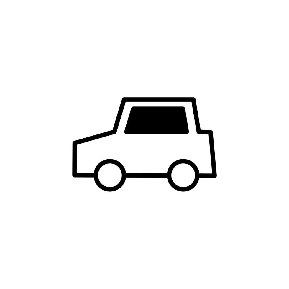 auto, automobil, transport durchgezogene linie symbol vektor illustration logo vorlage. für viele Zwecke geeignet.