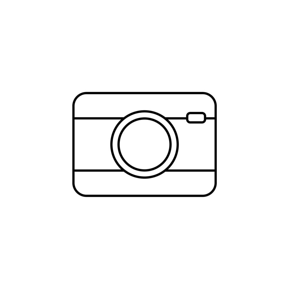 Kamera, Fotografie, Digital, Foto dünne Linie Symbol Vektor Illustration Logo Vorlage. für viele Zwecke geeignet.