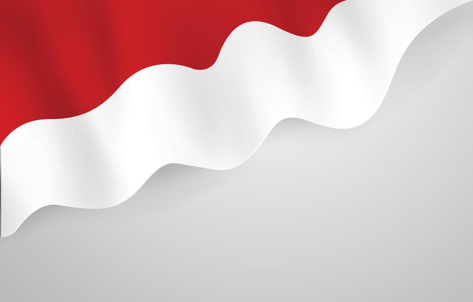 Hintergrund der indonesischen Flagge vektor