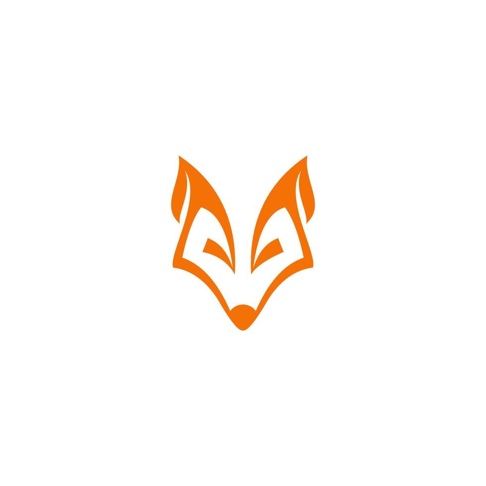 fox vektor symbol, fox tecken eller logotyp mall. kreativa räv djur ansikte modern enkel design