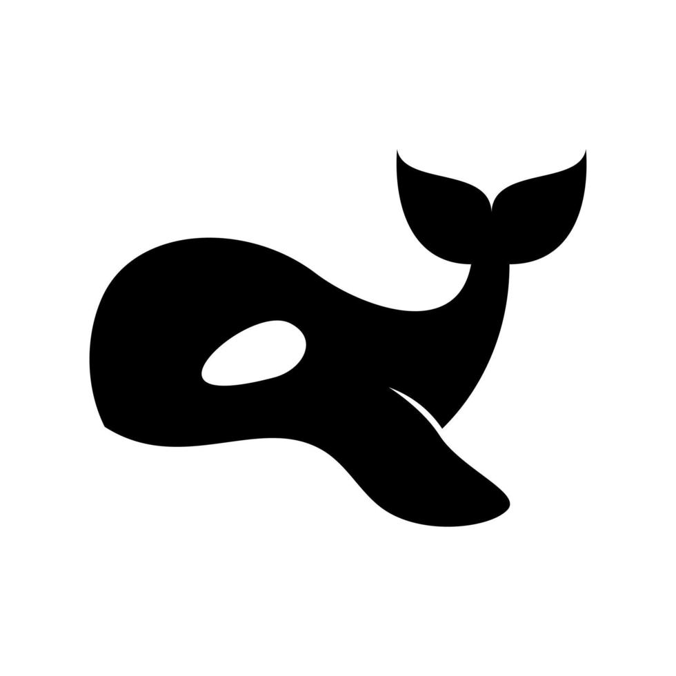 Blauwal moderne Logo-Design-Vektorvorlage vektor