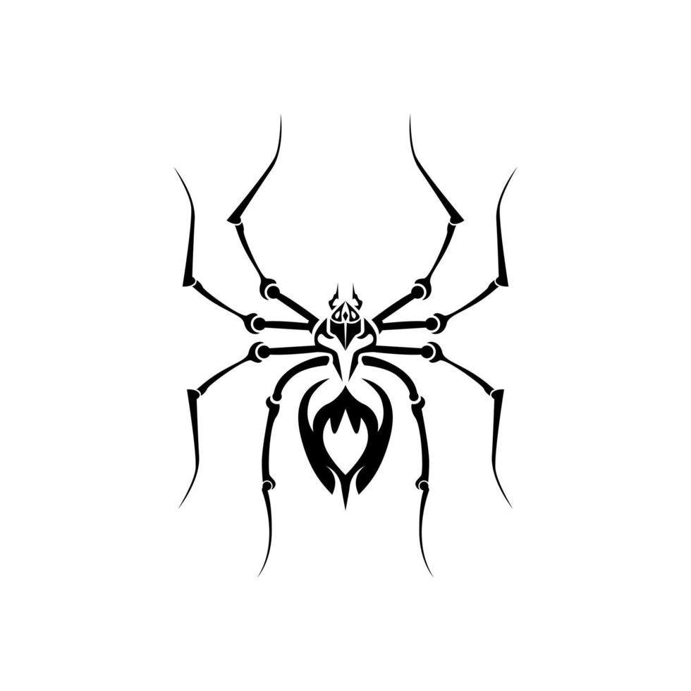 abstraktes Stammes-Spinnen-Vektorbild. Tattoo Stammes-Vektor-Design vektor