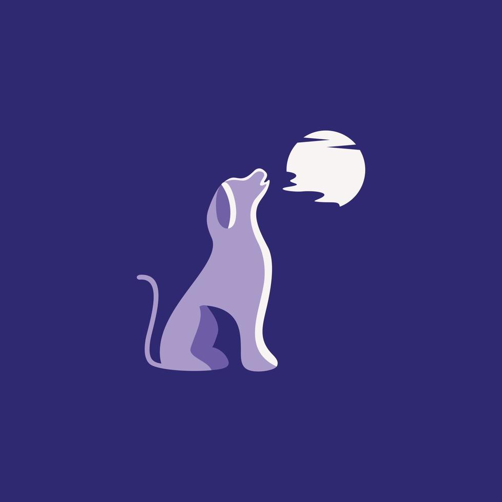 Hund Tier Haustier Logo Vektor Illustration