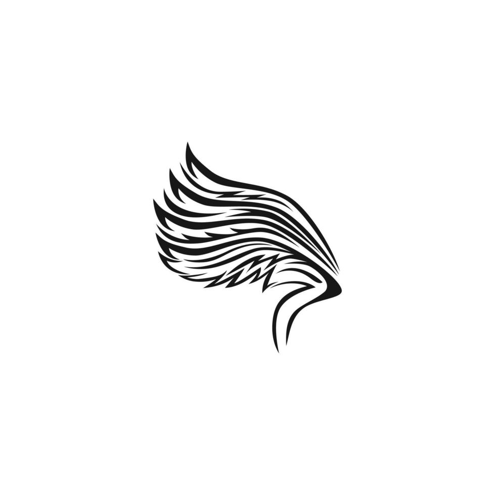 Adler-Vektorsilhouette, Stammes-abstrakte Illustration vektor
