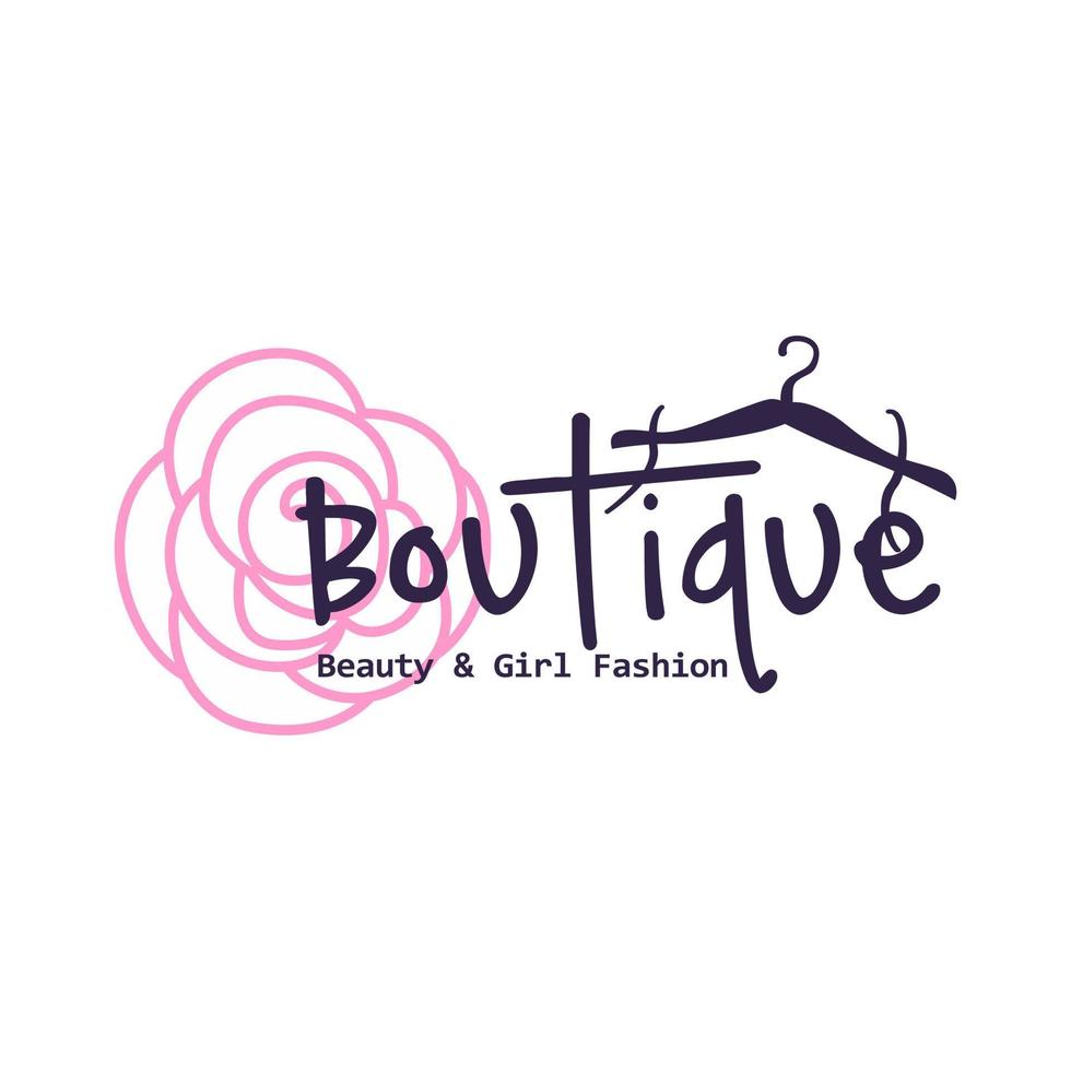 boutique logotyp design vektor mall