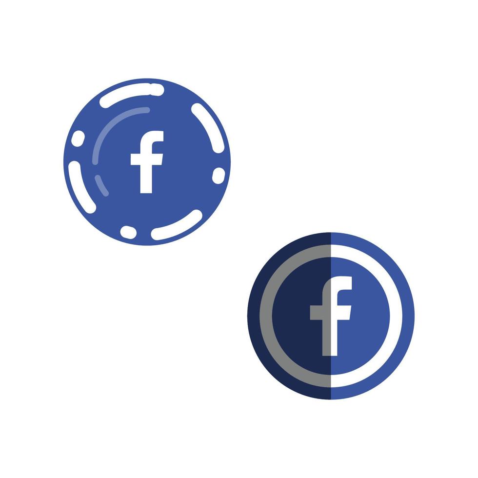 Facebook-Icon-Set vektor