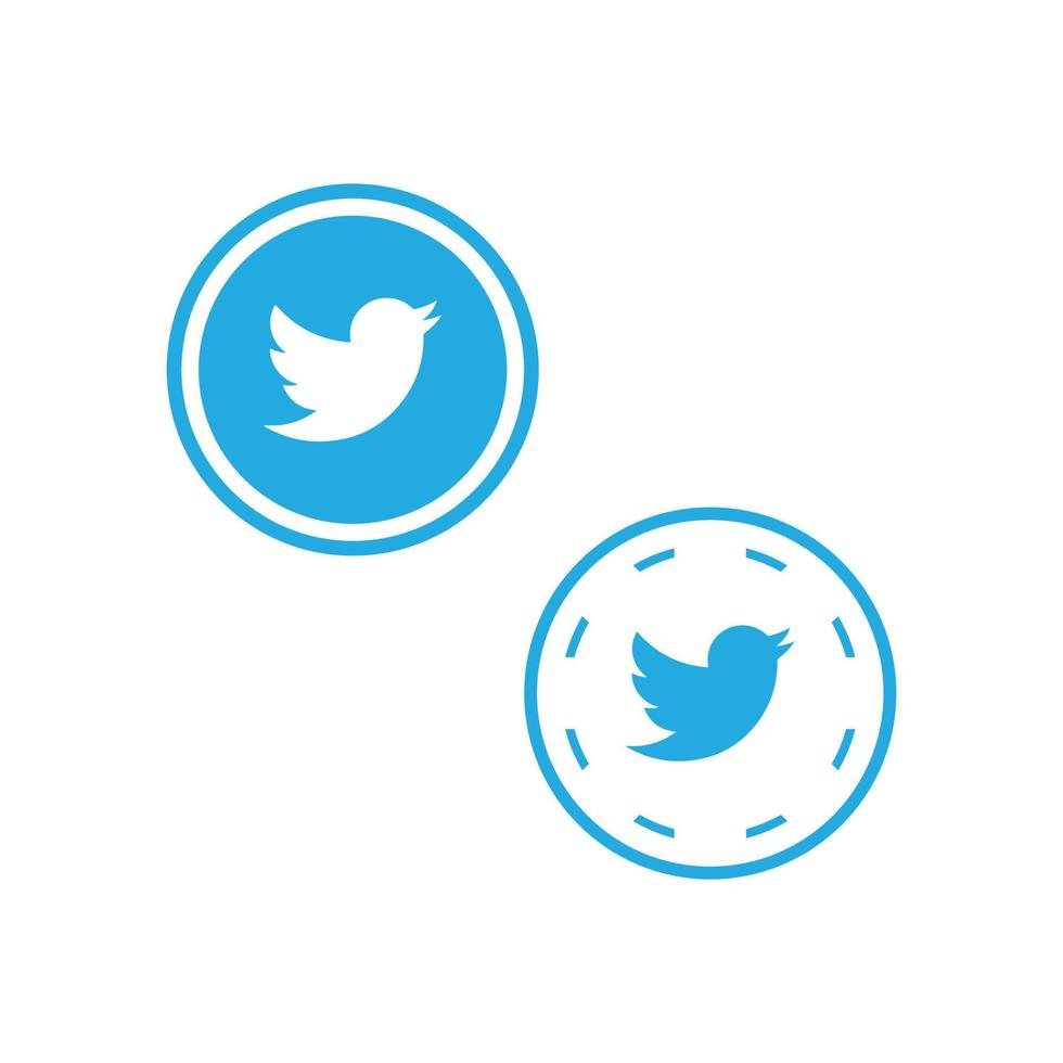 Twitter-Icon-Set vektor