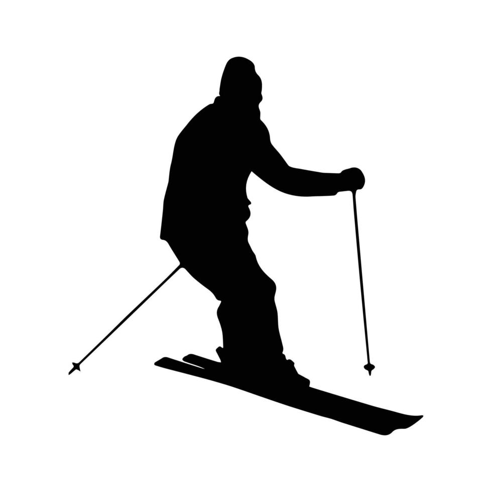 Skikunst-Silhouette vektor