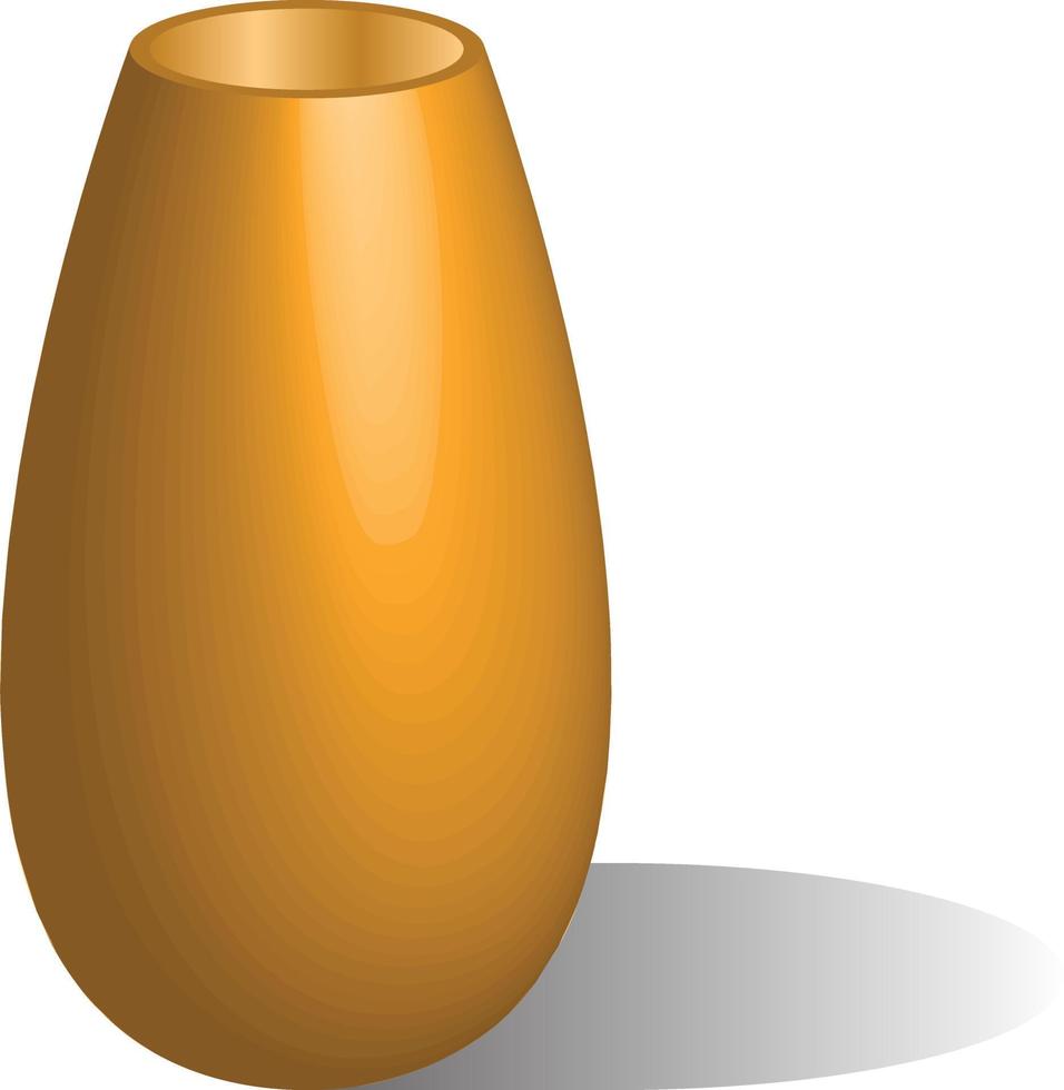 3D brun vas designkoncept vektor
