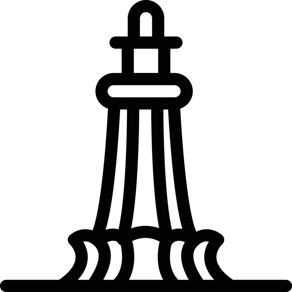 minar e pakistan vektorillustration på en bakgrund. premium kvalitetssymboler. vektorikoner för koncept och grafisk design. vektor