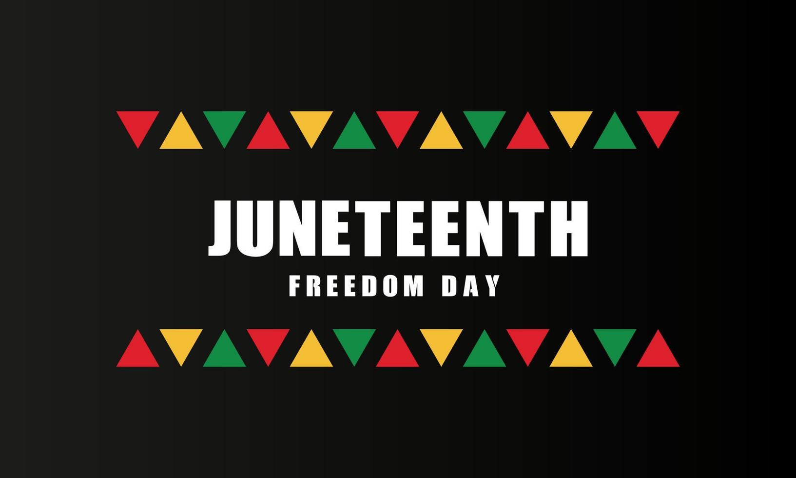 juneteenth frihetsdagen bakgrundsdesign. vektor illustration.