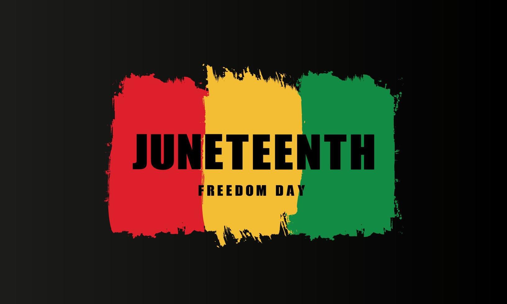 juneteenth frihetsdagen bakgrundsdesign. vektor illustration.