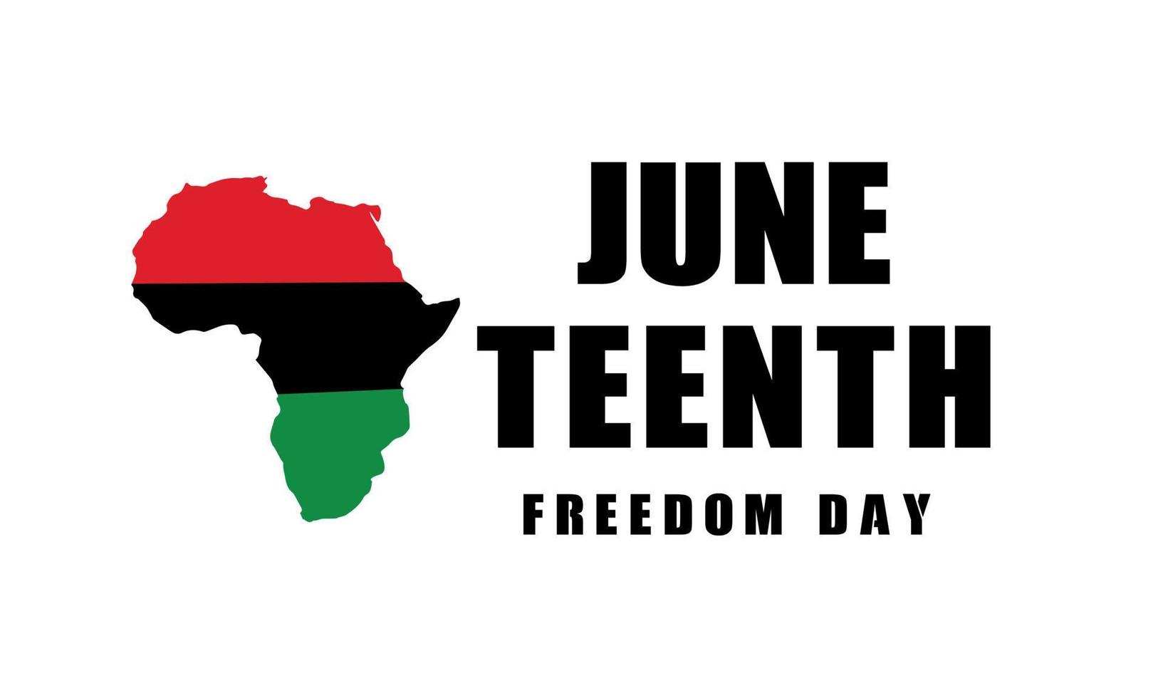 juneteenth frihetsdagen bakgrundsdesign. vektor illustration.