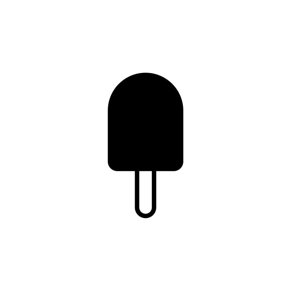 Eis, Dessert, süße durchgezogene Linie Symbol Vektor Illustration Logo Vorlage. für viele Zwecke geeignet.