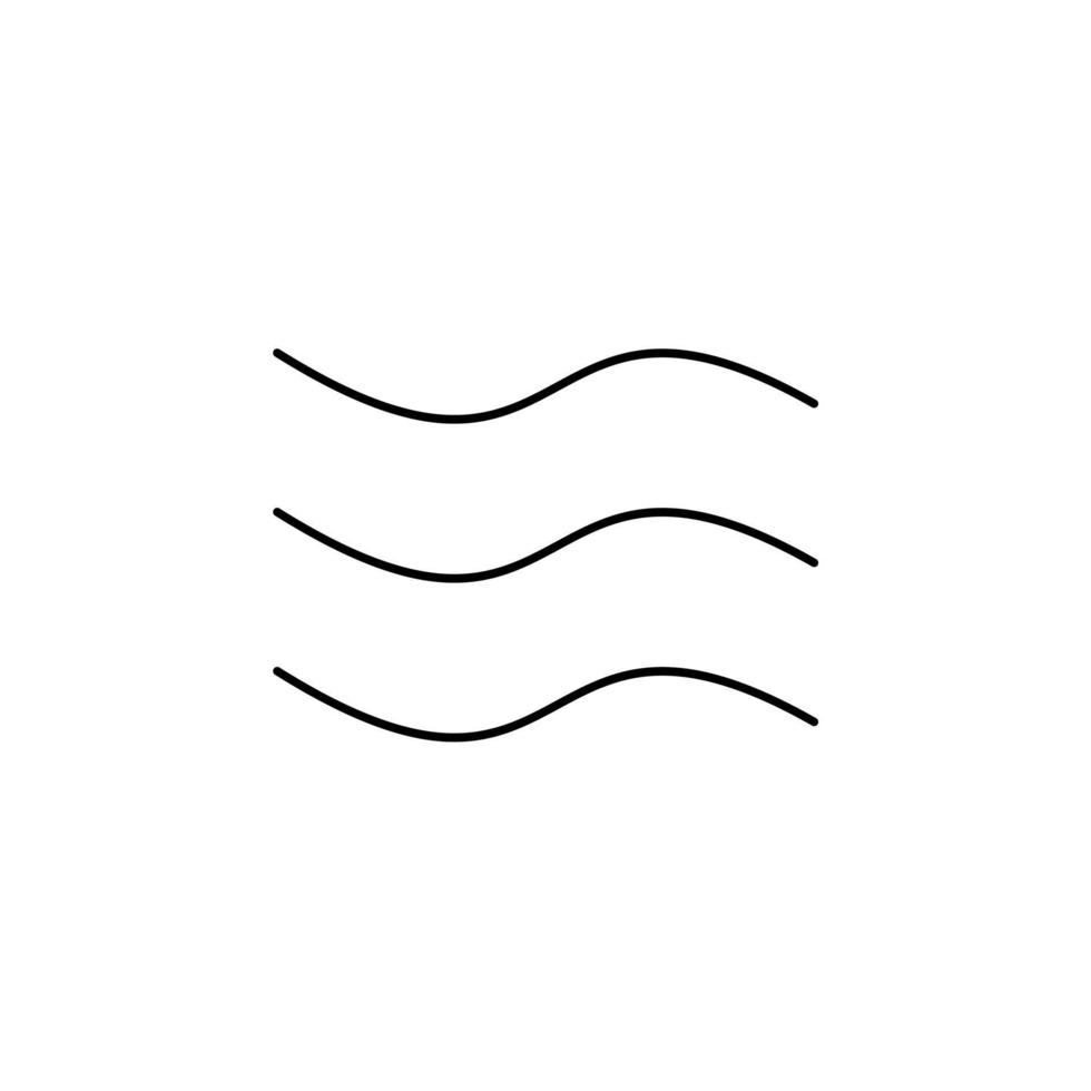 Wind, Luft dünne Linie Symbol Vektor Illustration Logo Vorlage. für viele Zwecke geeignet.