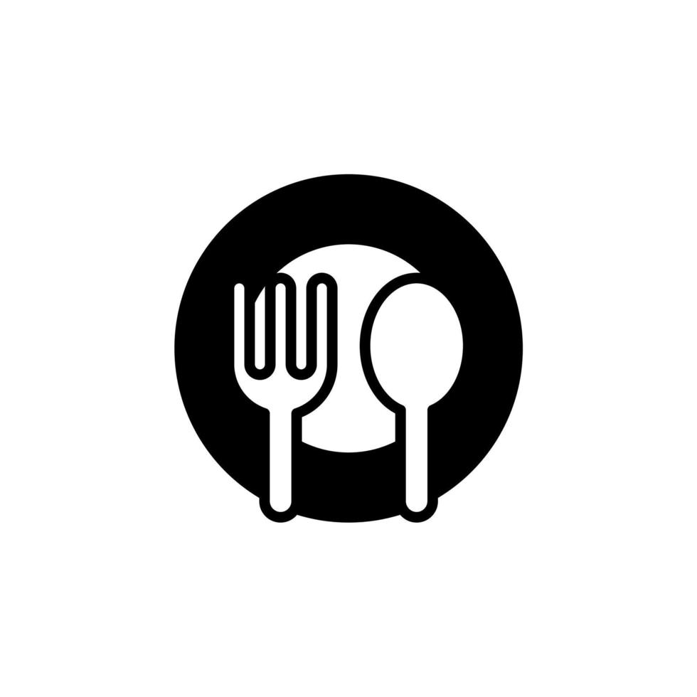 restaurang, mat, kök heldragen linje ikon vektor illustration logotyp mall. lämplig för många ändamål.