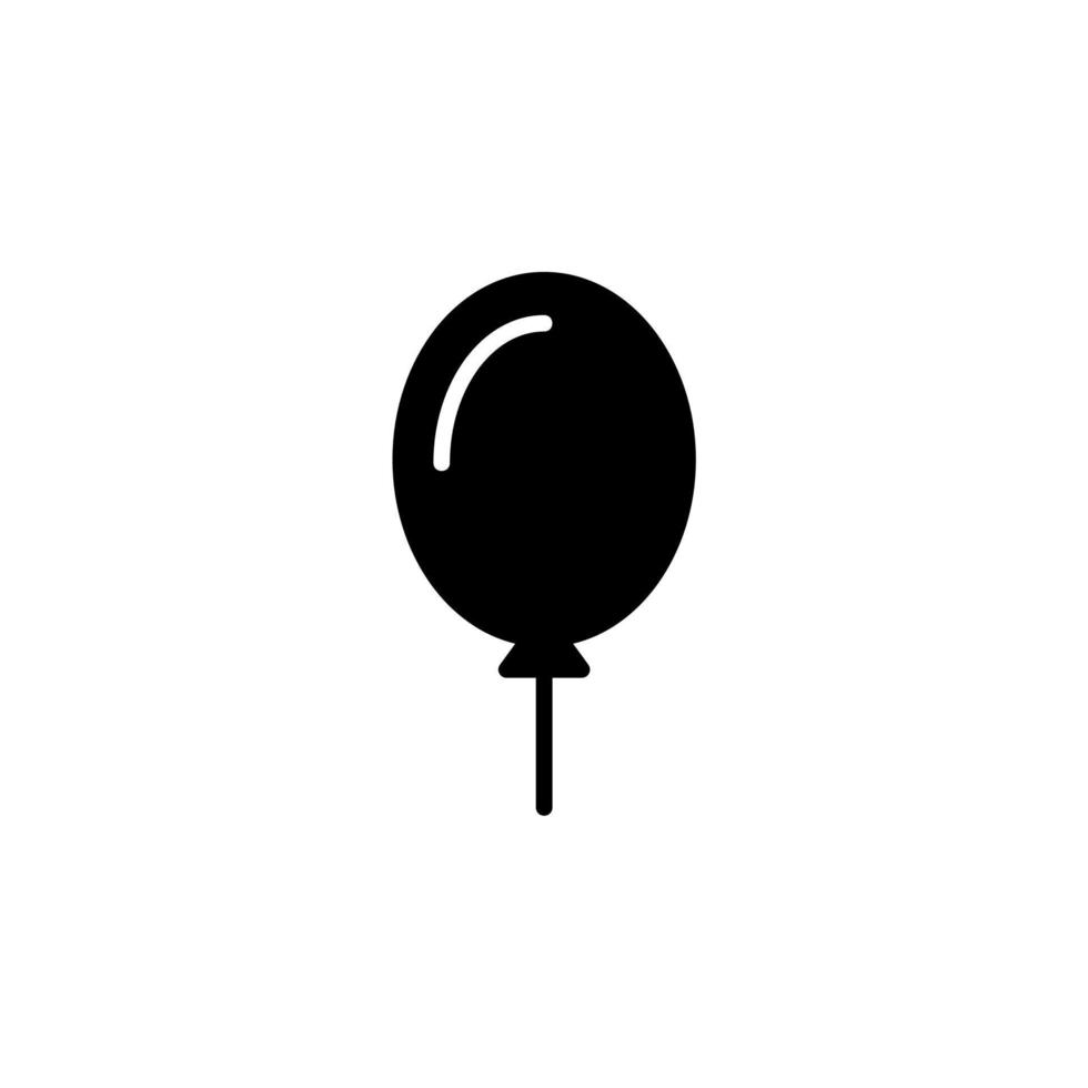 Ballon durchgezogene Linie Symbol Vektor Illustration Logo Vorlage. für viele Zwecke geeignet.