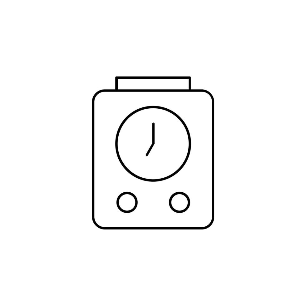 Alarm, Timer dünne Linie Symbol Vektor Illustration Logo Vorlage. für viele Zwecke geeignet.
