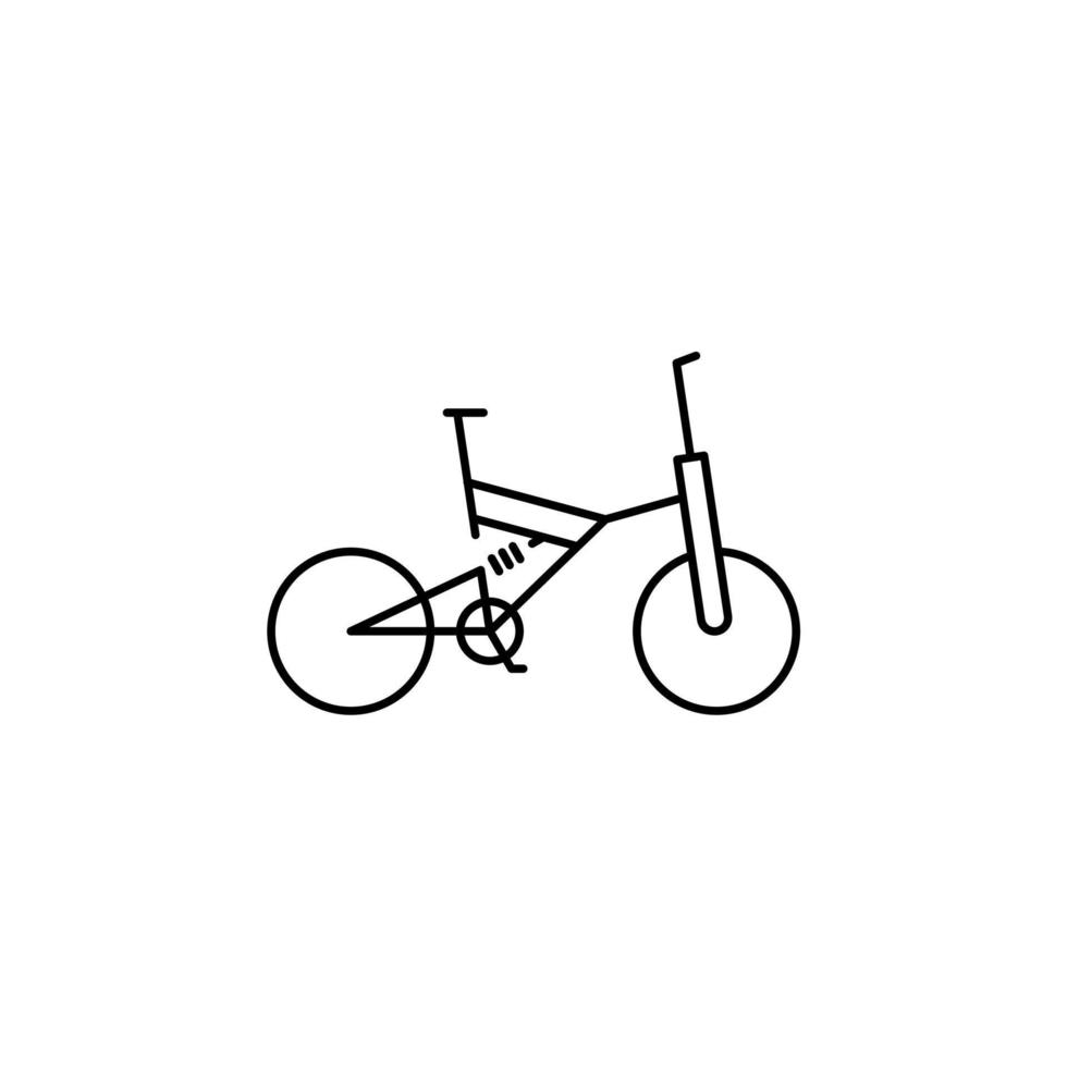 Fahrrad, Fahrrad dünne Linie Symbol Vektor Illustration Logo Vorlage. für viele Zwecke geeignet.