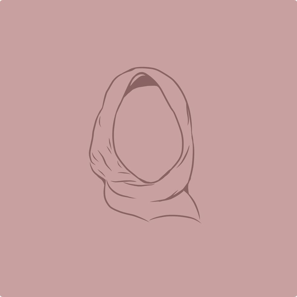 Logo für Bekleidungsgeschäft oder Hijab vektor