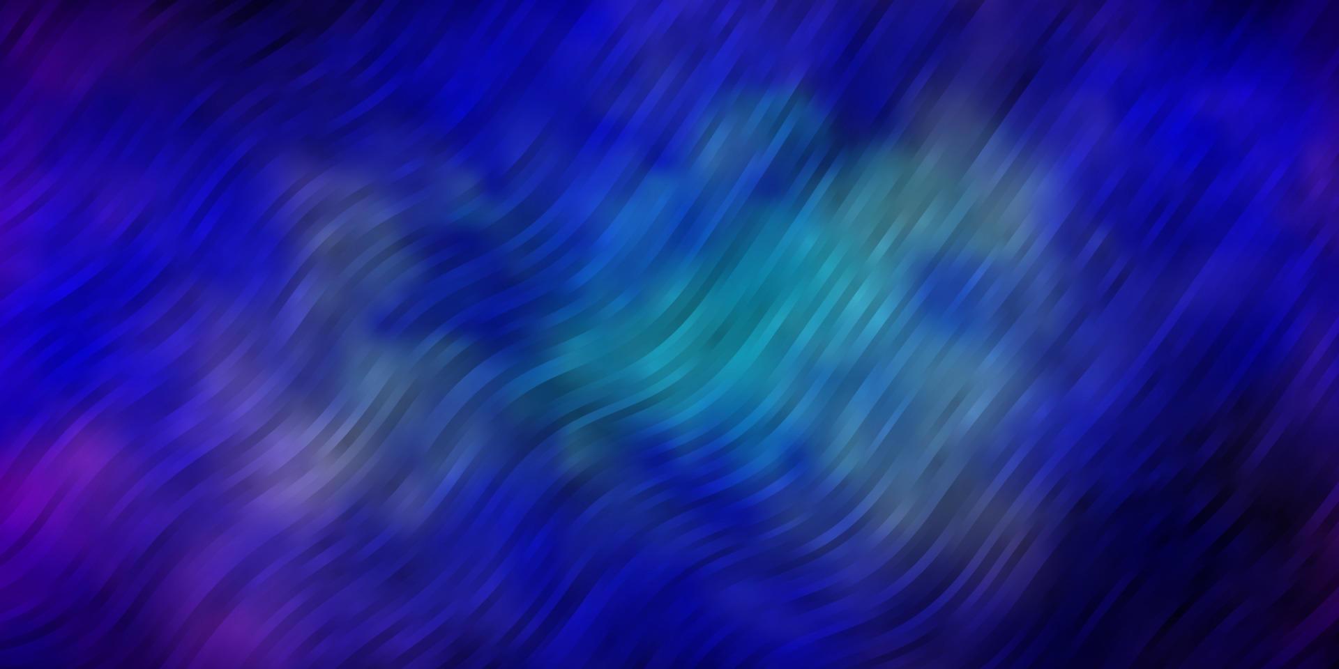 mörkrosa, blå vektorbakgrund med kurvor. vektor
