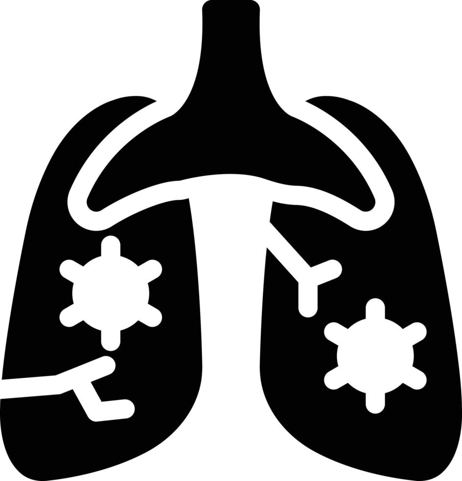 lungenstaub-vektorillustration auf einem hintergrund. hochwertige symbole. vektorsymbole für konzept und grafikdesign. vektor