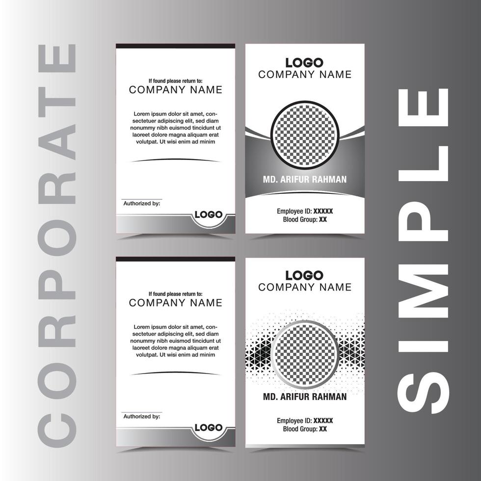 Corporate Identity Card Design-Idee vektor