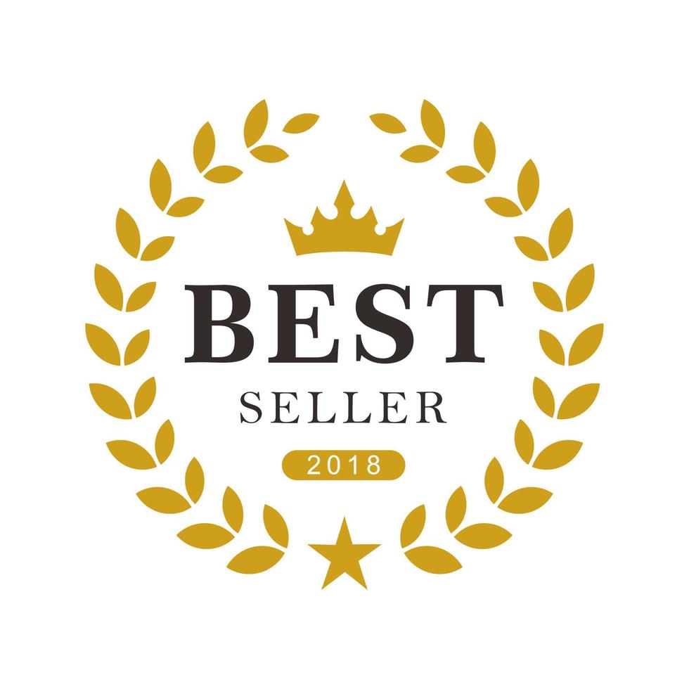 Bestseller-Abzeichen vektor