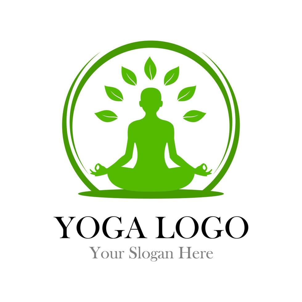 Natur-Yoga-Logo vektor