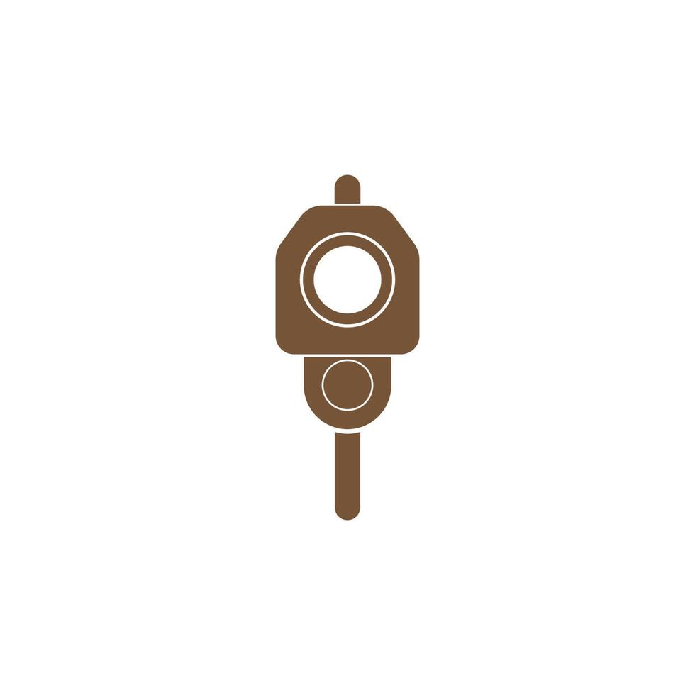 skjutvapen ikon logotyp design illustration mall vektor