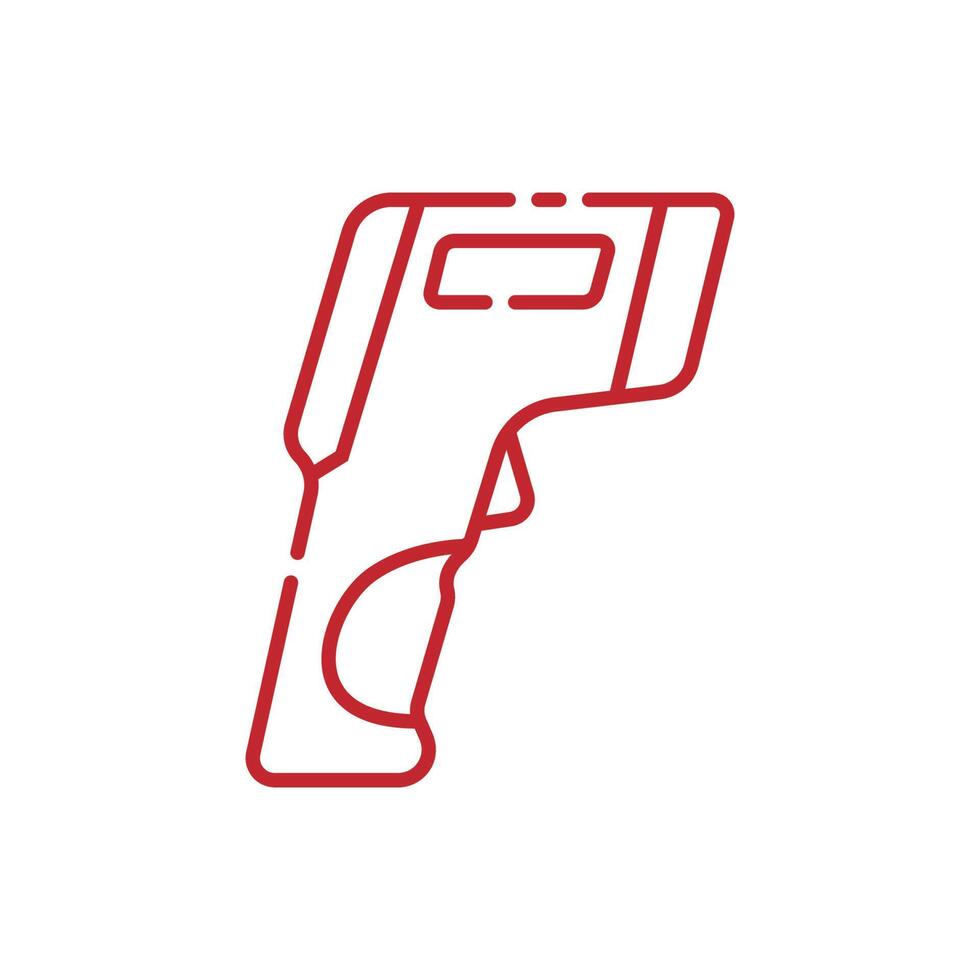Thermometer-Symbol-Logo-Design-Illustrationsvorlage vektor
