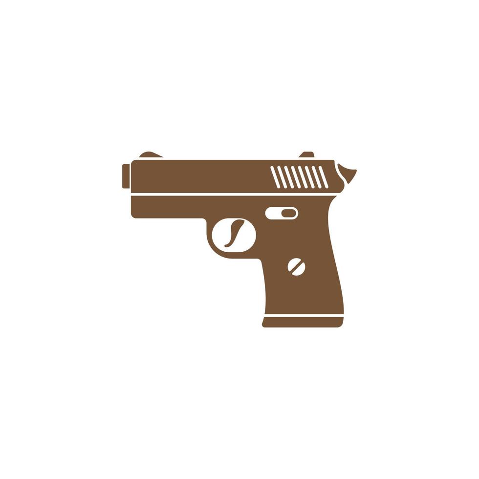 Feuerwaffen-Symbol-Logo-Design-Illustrationsvorlage vektor