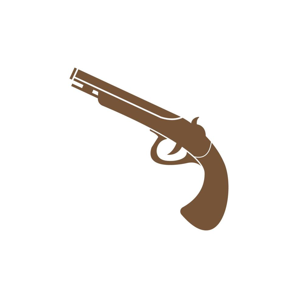 skjutvapen ikon logotyp design illustration mall vektor