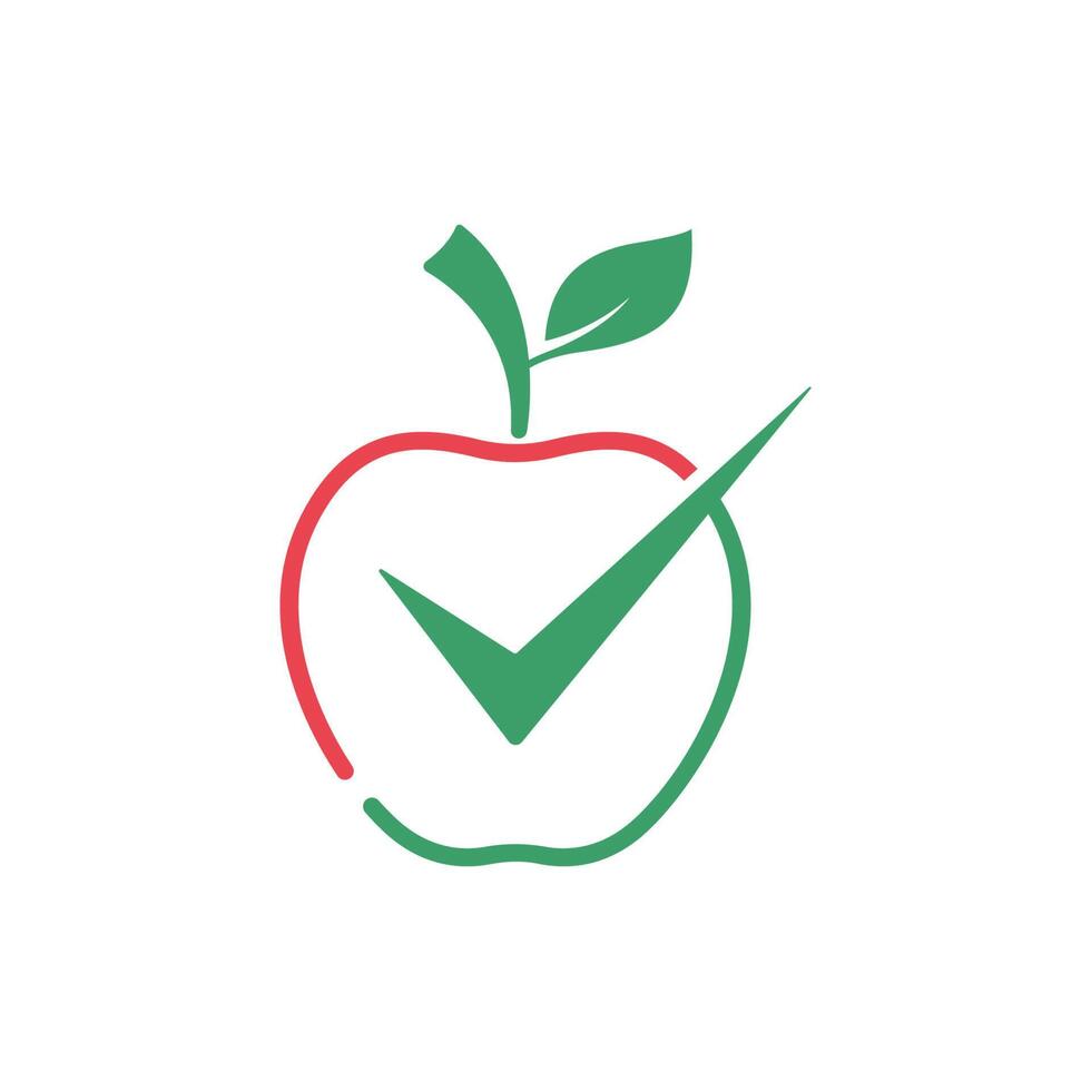 Apple-Symbol-Logo-Design-Illustrationsvorlage vektor