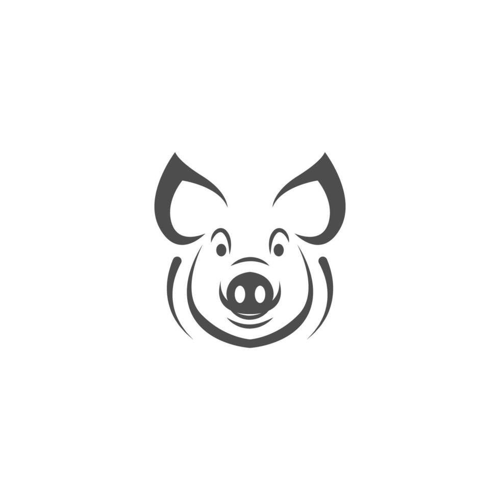 Schwein Symbol Logo Design Konzept Illustration Vorlage vektor