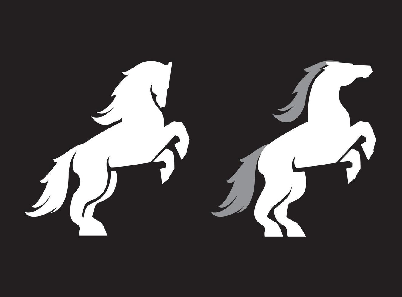 vektor häst logotyp mall. häst ikon konst.