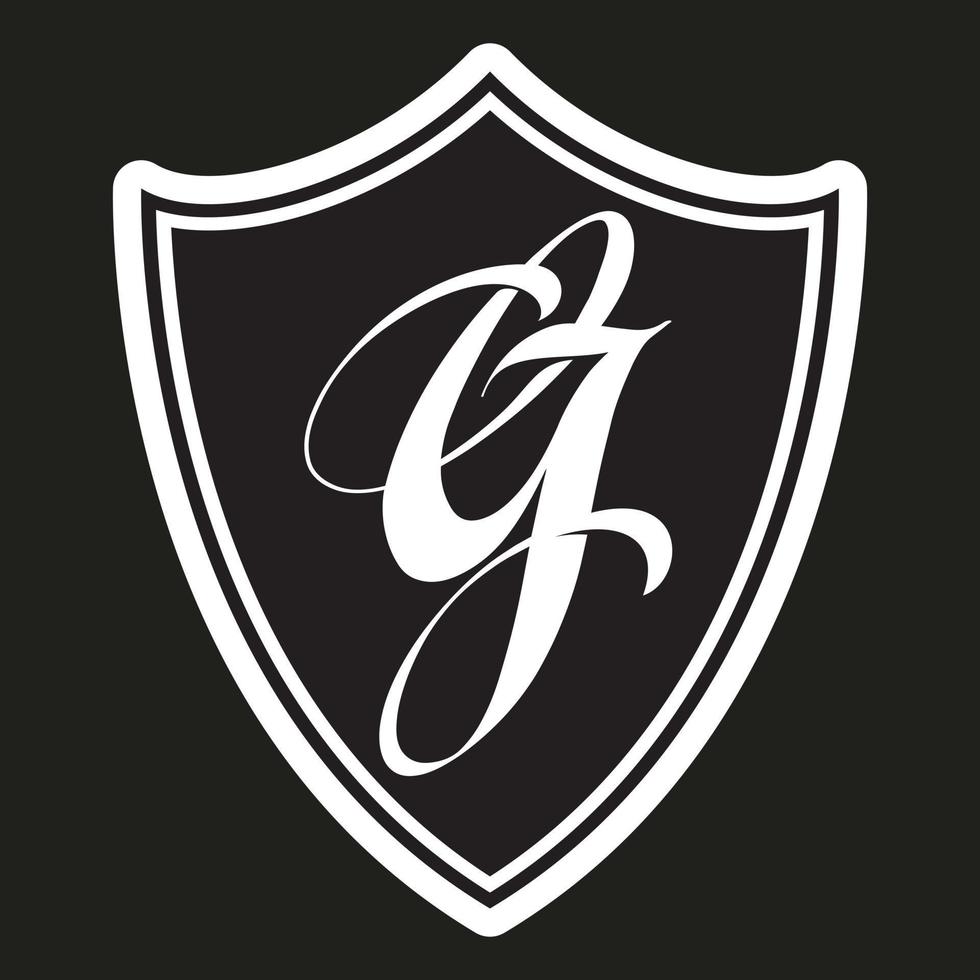 Buchstabe g-Logo-Icon-Design-Vorlagenelemente. Logotyp, Etikett, Emblem. vektor