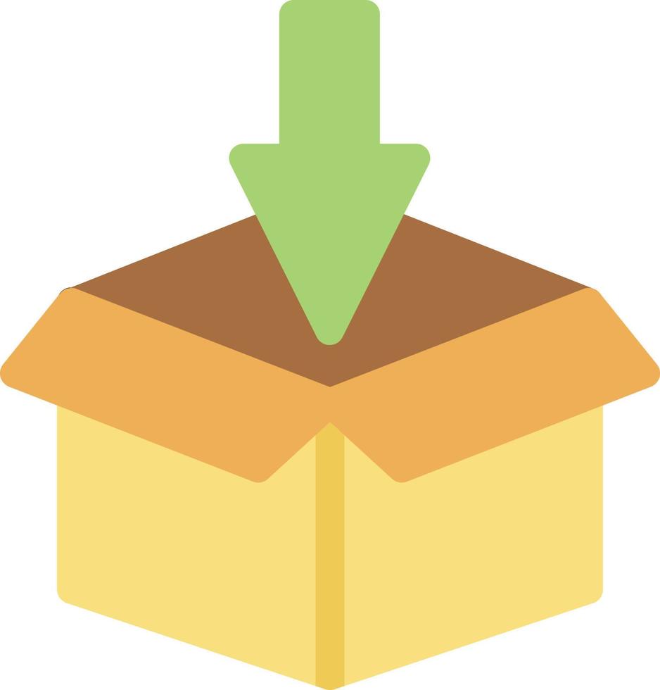 Box-Down-Vektor-Illustration auf einem Hintergrund. Premium-Qualitäts-Symbole. Vektor-Icons für Konzept und Grafikdesign. vektor