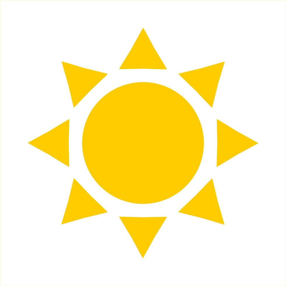 Sonne-Icon-Design vektor