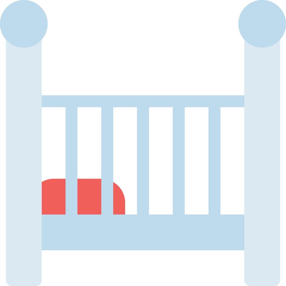 baby säng vektor illustration på en bakgrund. premium kvalitet symbols.vector ikoner för koncept och grafisk design.