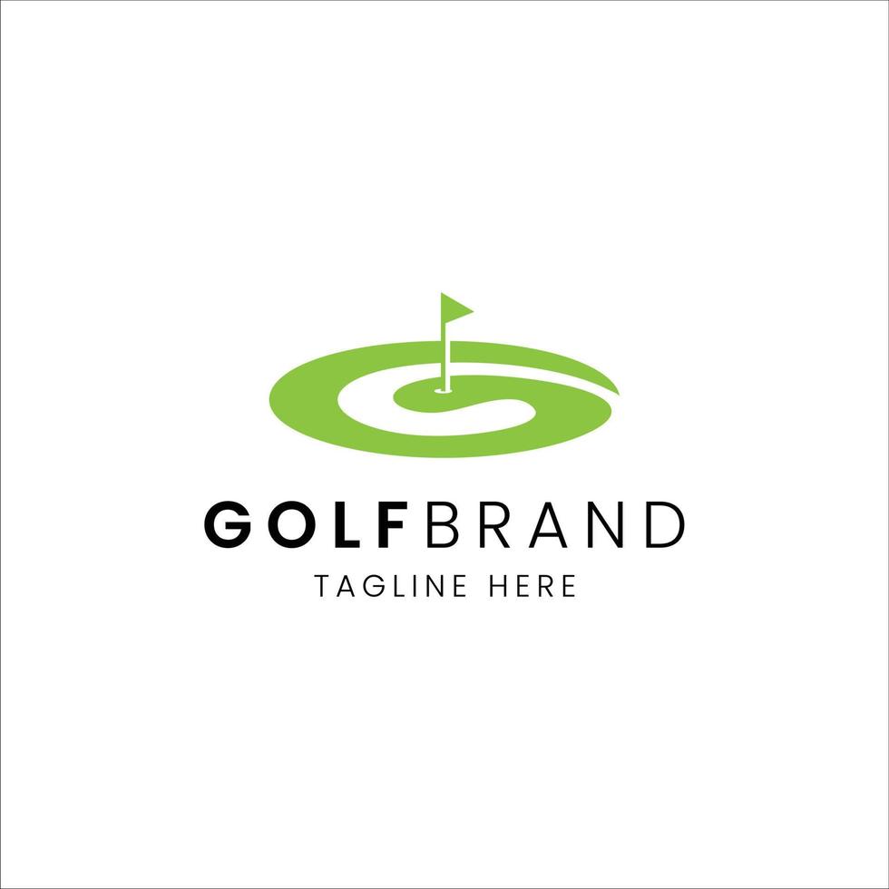 golf sport logotyp vektor